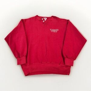 Vintage (80s/90s) Alabama Crimson Tide Football Red Buttoned Sweatshit Men’s M